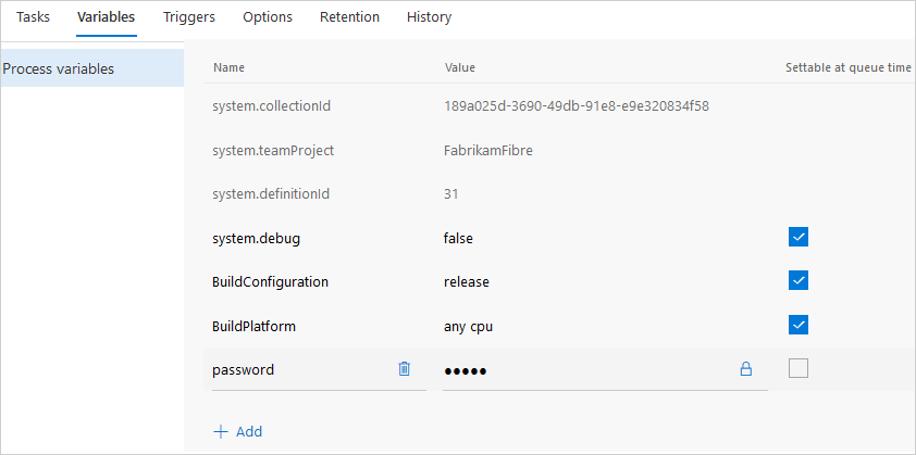 Azure Pipeline - Secret variables