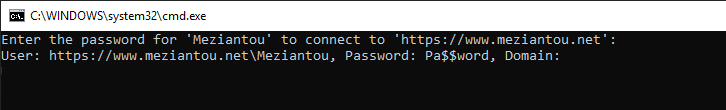 PromptForCredentialsConsole demo